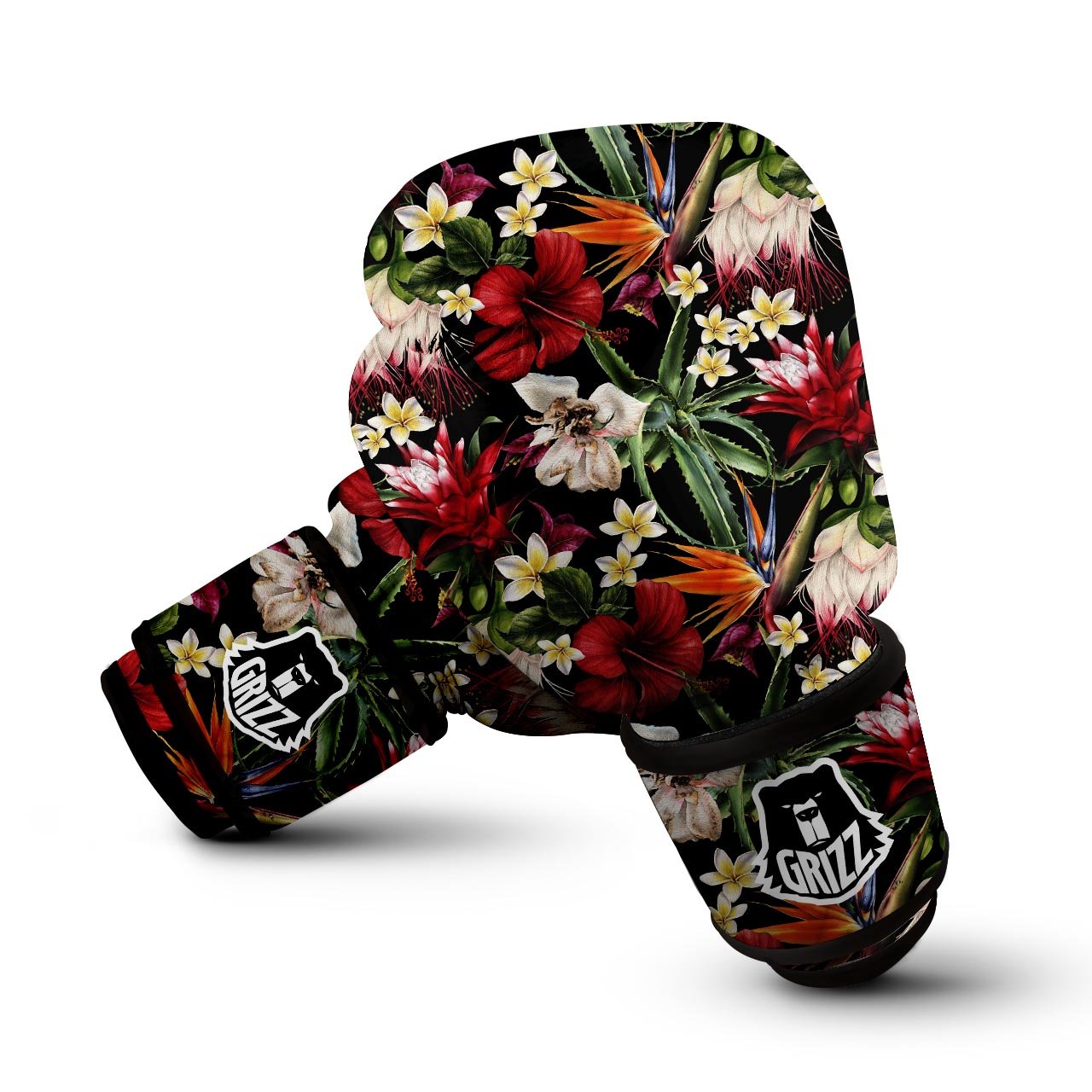 Hawaii Summer Tropical Print Pattern Boxing Gloves-grizzshop