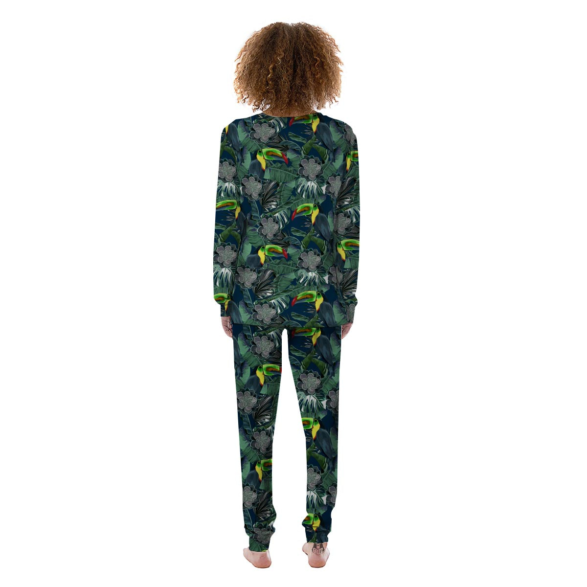 Hawaii Toucan Aloha Print Pattern Women's Pajamas-grizzshop