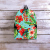 Hawaiian Bird Floral Print Backpack-grizzshop