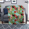 Hawaiian Bird Floral Print Blanket-grizzshop