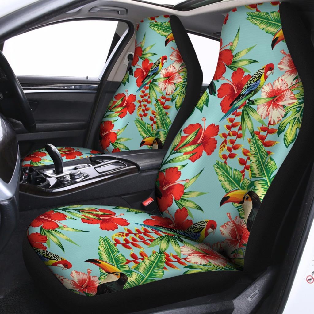 Hawaiian Bird Floral Print Car Seat Covers-grizzshop