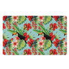 Hawaiian Bird Floral Print Door Mat-grizzshop