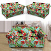 Hawaiian Bird Floral Print Loveseat Cover-grizzshop