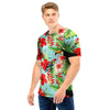 Hawaiian Bird Floral Print Men T Shirt-grizzshop
