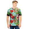 Hawaiian Bird Floral Print Men T Shirt-grizzshop