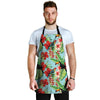 Hawaiian Bird Floral Print Men's Apron-grizzshop