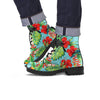 Hawaiian Bird Floral Print Men's Boots-grizzshop