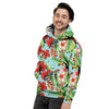 Hawaiian Bird Floral Print Men's Hoodie-grizzshop