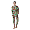 Hawaiian Bird Floral Print Men's Pajamas-grizzshop