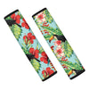 Hawaiian Bird Floral Print Seat Belt Cover-grizzshop