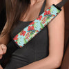 Hawaiian Bird Floral Print Seat Belt Cover-grizzshop