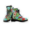 Hawaiian Bird Floral Print Women's Boots-grizzshop