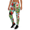 Hawaiian Bird Floral Print Women's Joggers-grizzshop