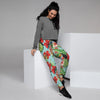 Hawaiian Bird Floral Print Women's Joggers-grizzshop