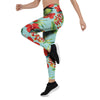 Hawaiian Bird Floral Print Women's Leggings-grizzshop