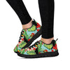 Hawaiian Bird Floral Print Women's Sneakers-grizzshop