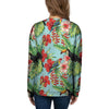 Hawaiian Bird Floral Print Women's Sweatshirt-grizzshop