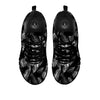 Hawaiian Black And White Print Pattern Black Sneaker-grizzshop