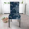 Hawaiian Blue Sea Turtle Pattern Print Chair Cover-grizzshop