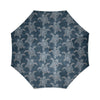 Hawaiian Blue Sea Turtle Pattern Print Foldable Umbrella-grizzshop