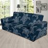 Hawaiian Blue Sea Turtle Pattern Print Sofa Covers-grizzshop