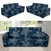 Hawaiian Blue Sea Turtle Pattern Print Sofa Covers-grizzshop