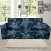 Hawaiian Blue Sea Turtle Pattern Print Sofa Covers-grizzshop