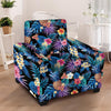 Hawaiian Floral Pineapple Print Armchair Cover-grizzshop