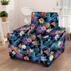 Hawaiian Floral Pineapple Print Armchair Cover-grizzshop