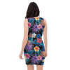 Hawaiian Floral Pineapple Print Bodycon Dress-grizzshop