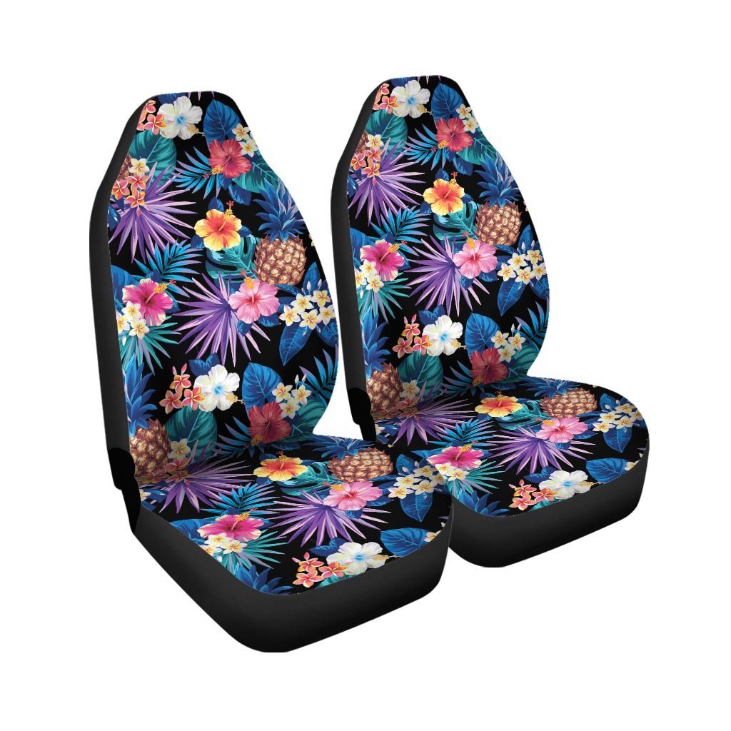 Hawaiian Floral Pineapple Print Car Seat Covers-grizzshop