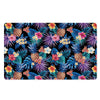 Hawaiian Floral Pineapple Print Door Mat-grizzshop