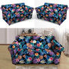 Hawaiian Floral Pineapple Print Loveseat Cover-grizzshop