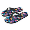 Hawaiian Floral Pineapple Print Men's Flip Flops-grizzshop