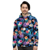 Hawaiian Floral Pineapple Print Men's Hoodie-grizzshop