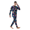 Hawaiian Floral Pineapple Print Men's Pajamas-grizzshop