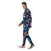 Hawaiian Floral Pineapple Print Men's Pajamas-grizzshop