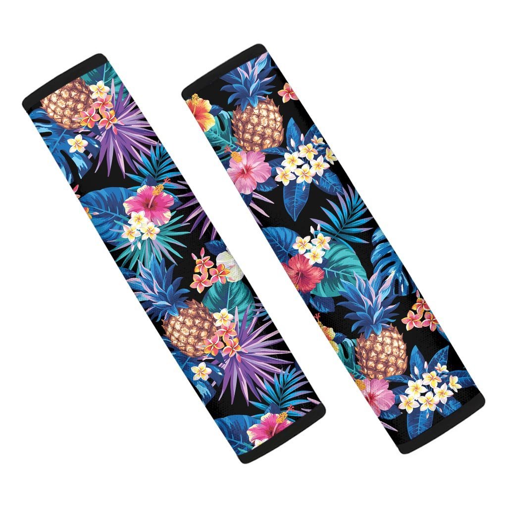 Hawaiian Floral Pineapple Print Seat Belt Cover-grizzshop