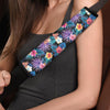 Hawaiian Floral Pineapple Print Seat Belt Cover-grizzshop