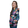 Hawaiian Floral Pineapple Print Women's Hoodie-grizzshop