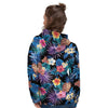 Hawaiian Floral Pineapple Print Women's Hoodie-grizzshop