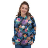 Hawaiian Floral Pineapple Print Women's Hoodie-grizzshop