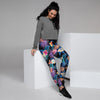 Hawaiian Floral Pineapple Print Women's Joggers-grizzshop