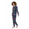 Hawaiian Floral Pineapple Print Women's Pajamas-grizzshop