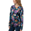 Hawaiian Floral Pineapple Print Women's Sweatshirt-grizzshop