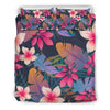 Hawaiian Floral Tropical Flower Hibiscus Palm Leaves Pattern Print Duvet Cover Bedding Set-grizzshop