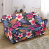 Hawaiian Floral Tropical Flower Hibiscus Palm Leaves Pattern Print Loveseat Cover-grizzshop