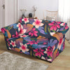 Hawaiian Floral Tropical Flower Hibiscus Palm Leaves Pattern Print Loveseat Cover-grizzshop