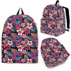 Hawaiian Floral Tropical Flower Hibiscus Palm Leaves Pattern Print Premium Backpack-grizzshop