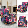 Hawaiian Floral Tropical Flower Hibiscus Palm Leaves Pattern Print Recliner Cover-grizzshop